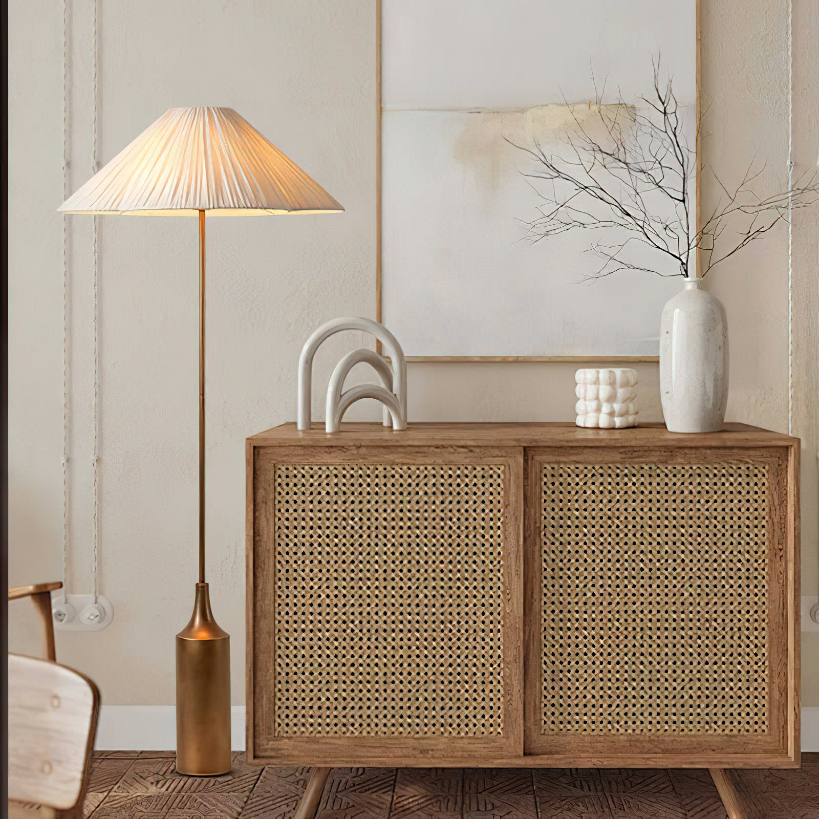 Elodie Floor Lamp - Modern LED Standing Light with Adjustable Brightness for Living Room, Bedroom & Office - Perfect for Reading, Relaxing & Decorating
