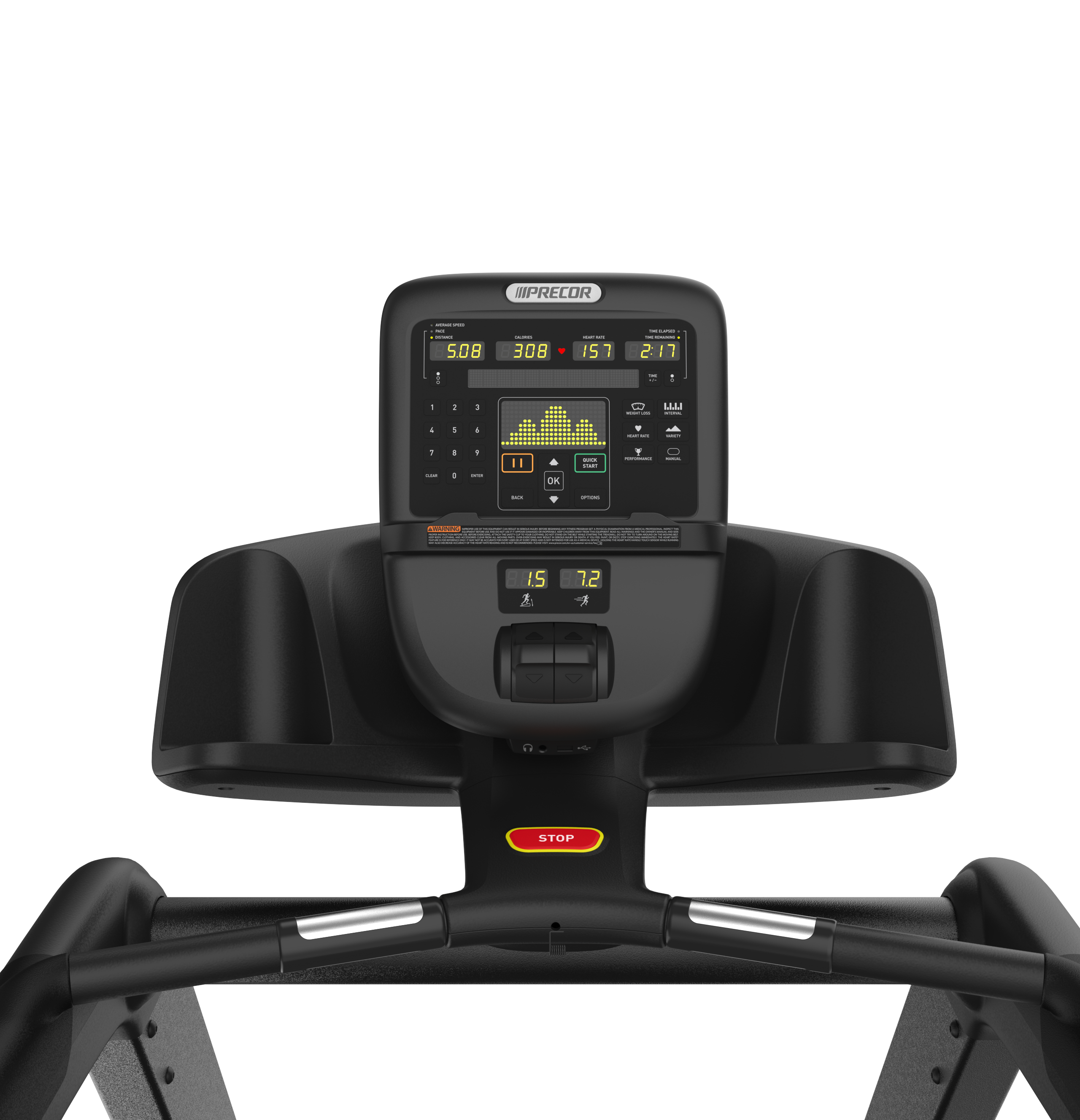 Precor TRM731 Commercial Treadmill - Heavy Duty Running Machine for Home & Gym Use - Perfect for Cardio, Weight Loss & Fitness Training