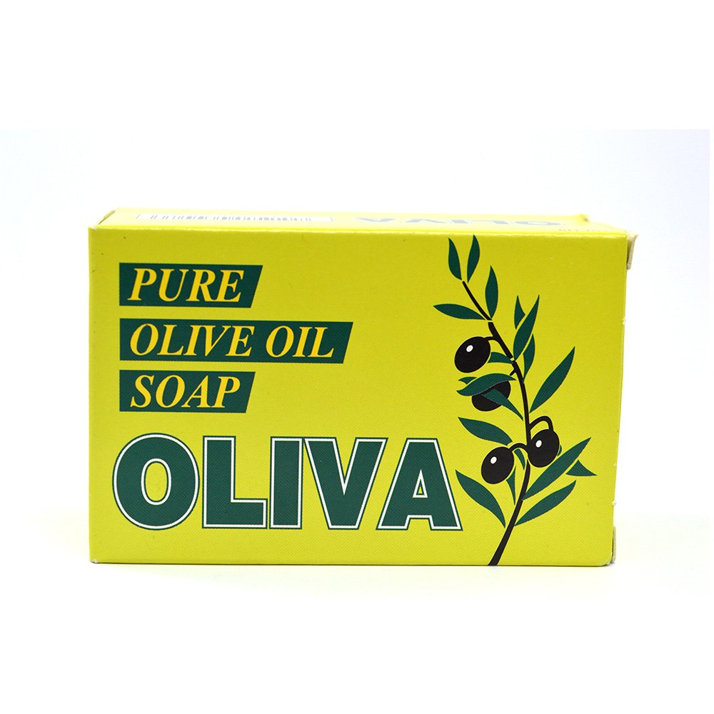 OLIVA Olive Oil Soap Bar 125g (Pack of 12) - Natural Moisturizing Soap for Face & Body - Perfect for Dry Skin, Sensitive Skin Care & Daily Cleansing