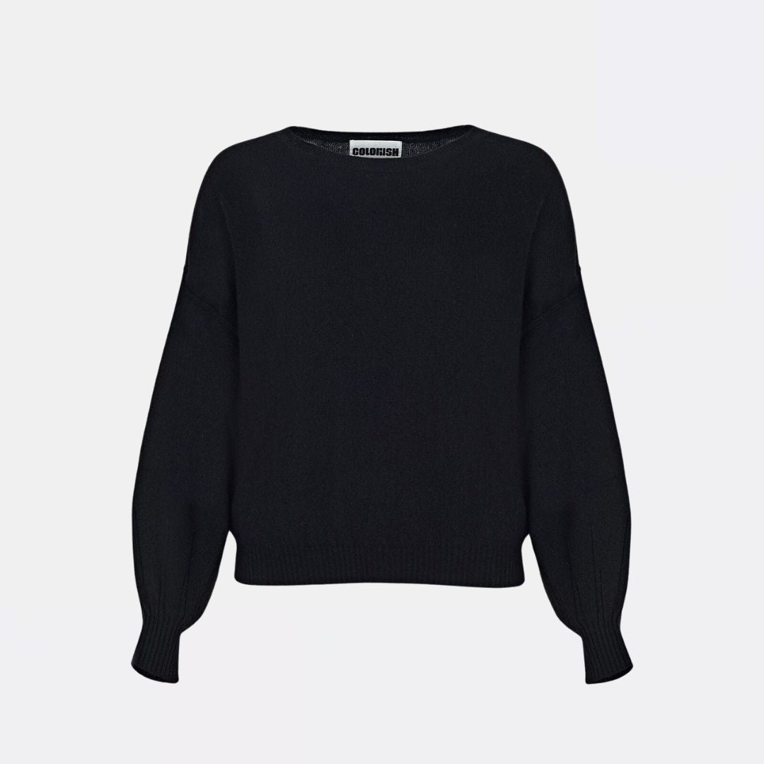 Stylish Abby Balloon Sleeve Sweater for Women - Trendy Knit Pullover for Casual Outfits & Cozy Fall Fashion