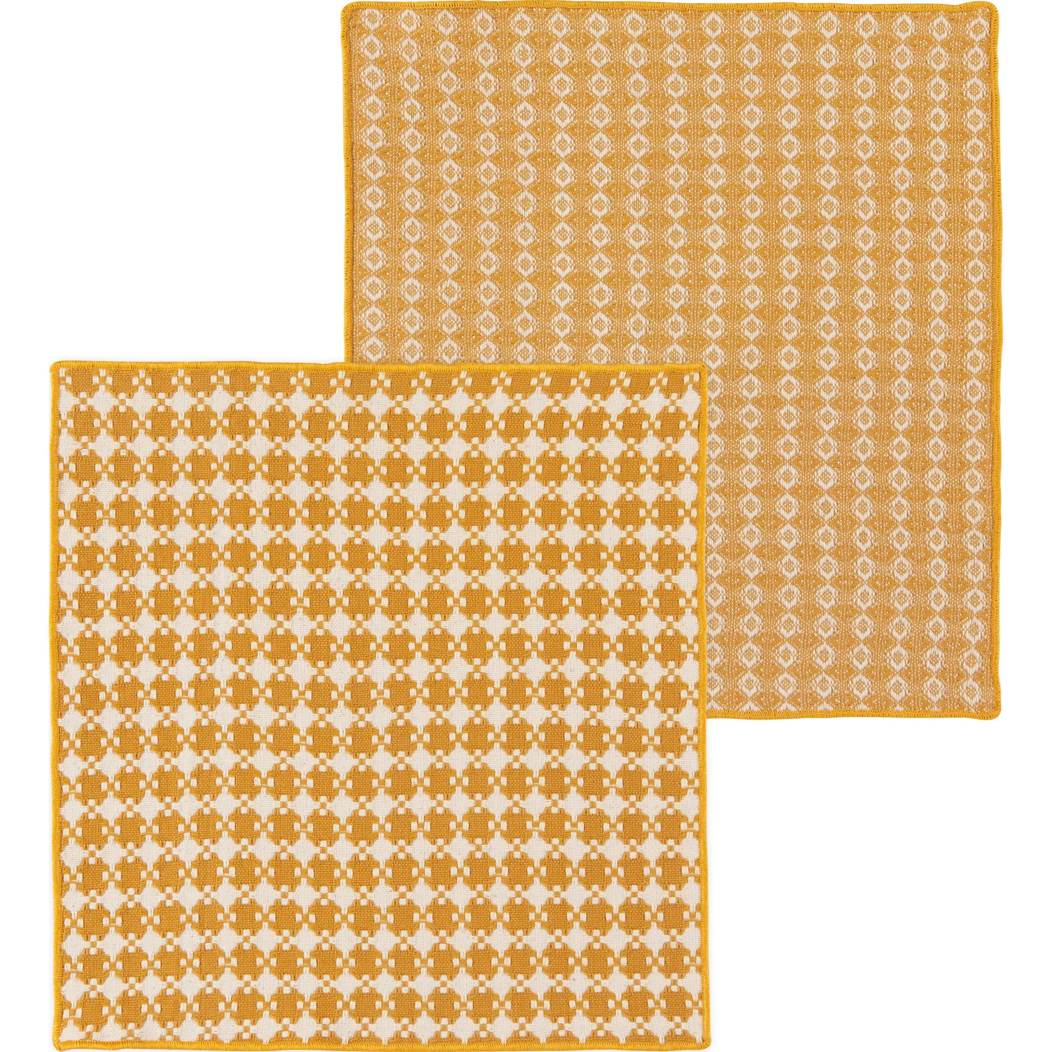 Premium Ochre Assorted Woven Dishcloths - 12 Pack Eco-Friendly Cotton Kitchen Towels for Washing Dishes, Cleaning Countertops & Drying Hands | Perfect for Home, Restaurant & RV Use