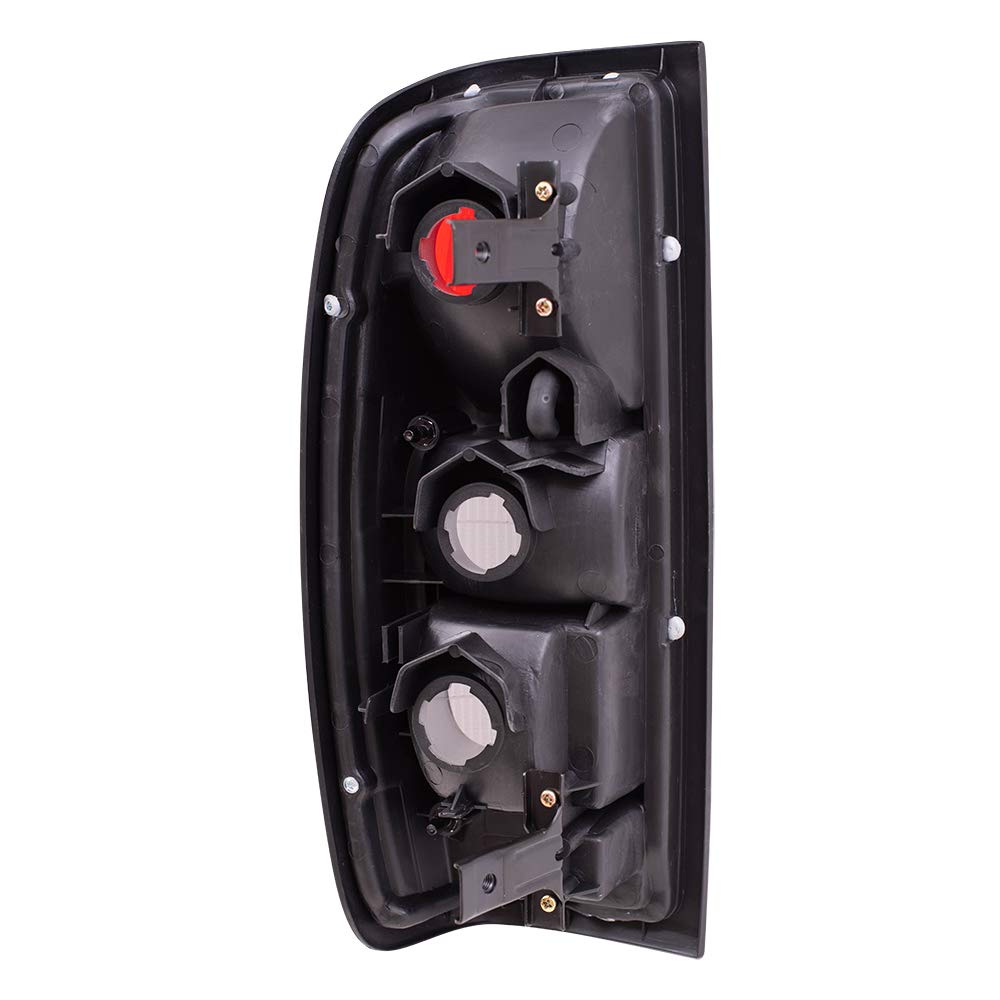 Smoked Lens Replacement Taillights for 98-04 Nissan Frontier Pickup Truck - Driver & Passenger Side (Part #265597B425, 265547B425) - Durable Aftermarket Tail Lamps for Enhanced Visibility & Style - Perfect for Off-Roading, Night Driving & Vehicle Customization