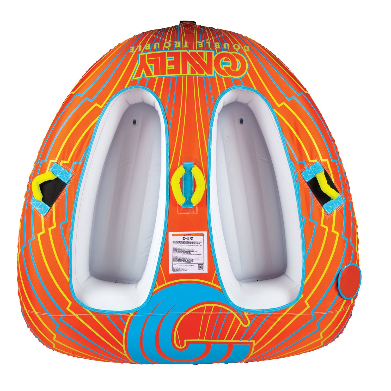 Connelly Double Trouble 2 Rider Towable Tube - High-Speed Inflatable Water Tube for Lakes & Rivers - Perfect for Summer Fun & Family Adventures