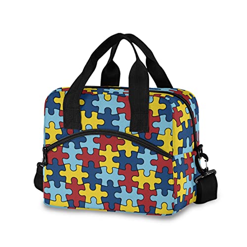 Autism Awareness Colorful Puzzle Piece