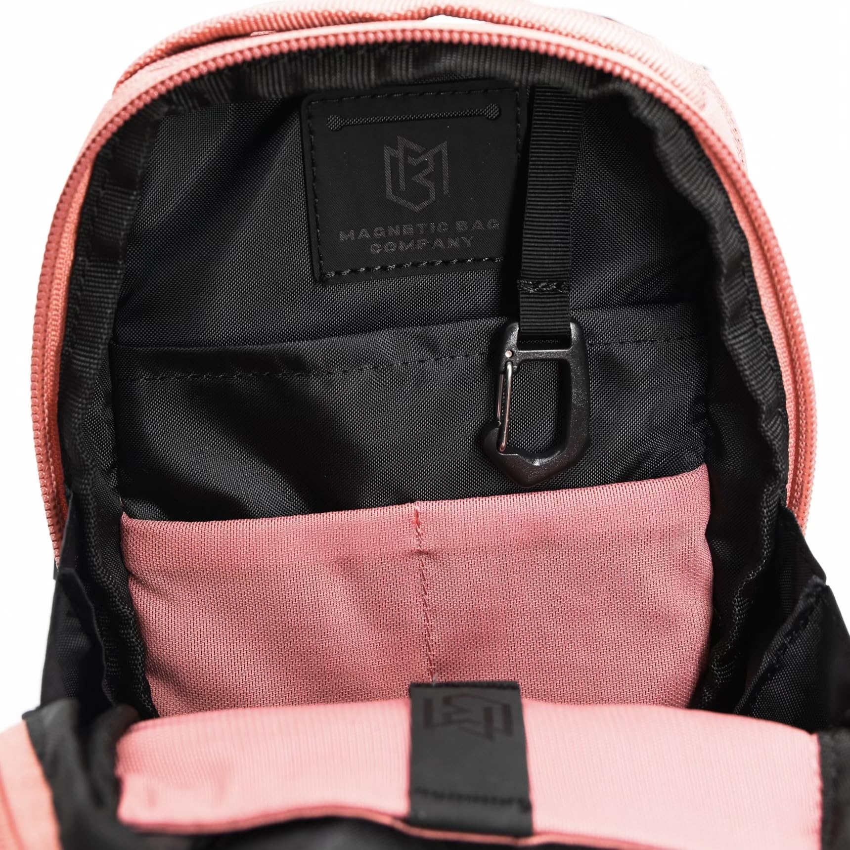 Stylish Pink Crossbody Sling Bag for Men & Women - Magnetic Gym Bag for Workout, Travel, Office & Sports | Secure Magnetic Attachment Keeps Belongings Clean | Perfect for Fitness Enthusiasts, Commuters & Travelers