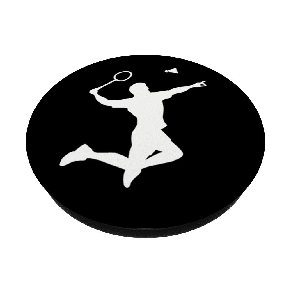 Badminton Player PopSockets Phone Grip & Stand - Secure Holder for Smartphones & Tablets | Perfect for Sports Fans & Active Lifestyles