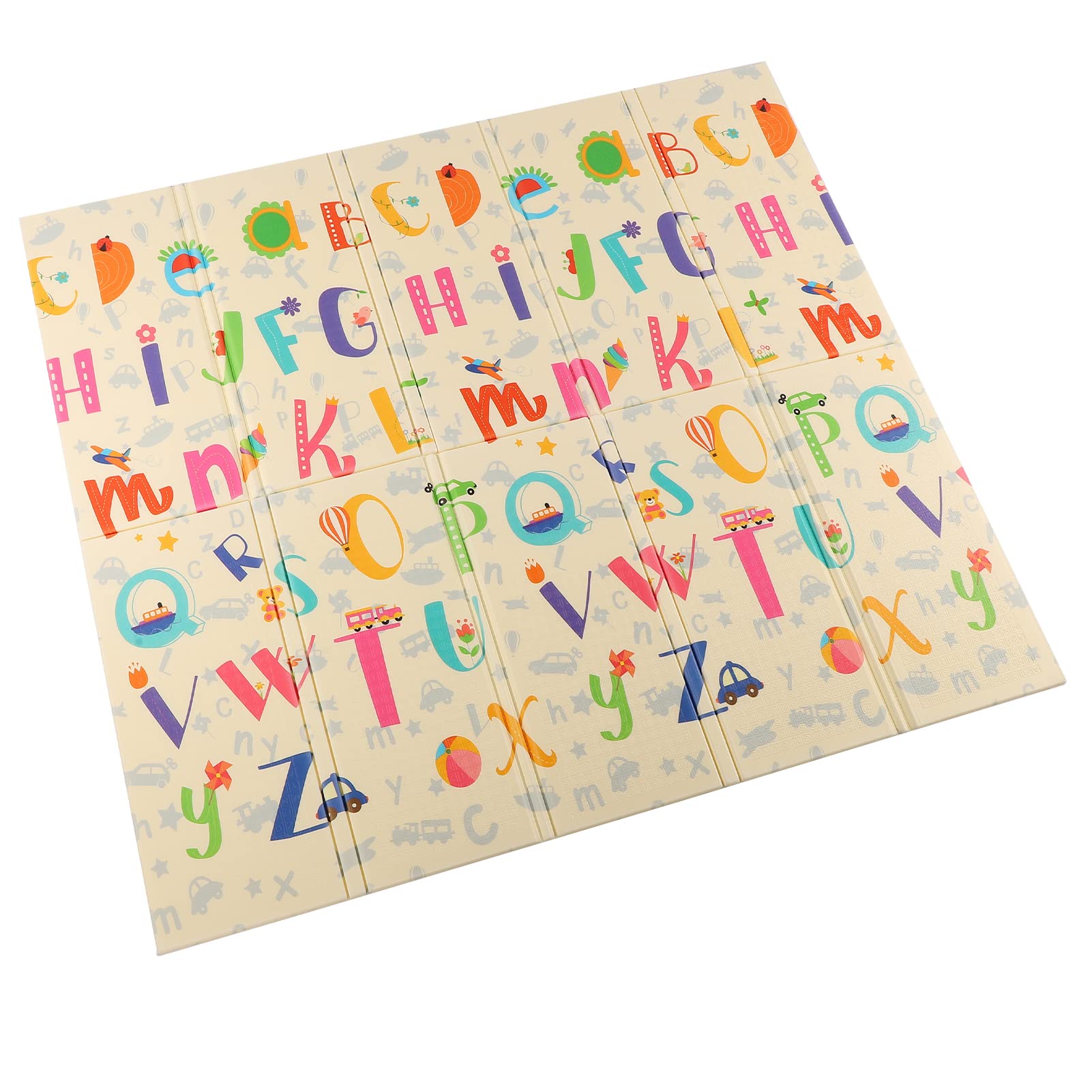 Foldable Baby Play Mat - Thickened Cartoon Design Crawling Pad for Infants & Toddlers, Portable Kids Activity Mat for Crawling, Playtime or Adults Yoga - Perfect for Nursery, Living Room & Home Gym Use