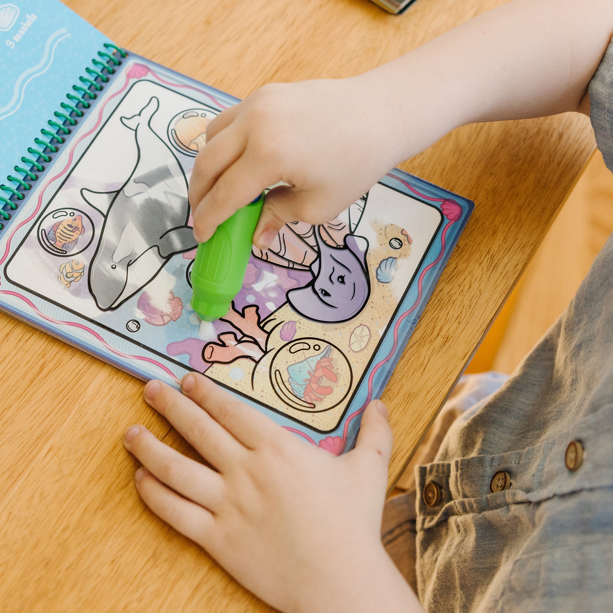 Water WOW!® Water Reveal Pad - Reusable Coloring Book for Kids, Animal-Themed Magic Water Drawing Activity Toy | Perfect for Travel, Restaurants & Quiet Playtime