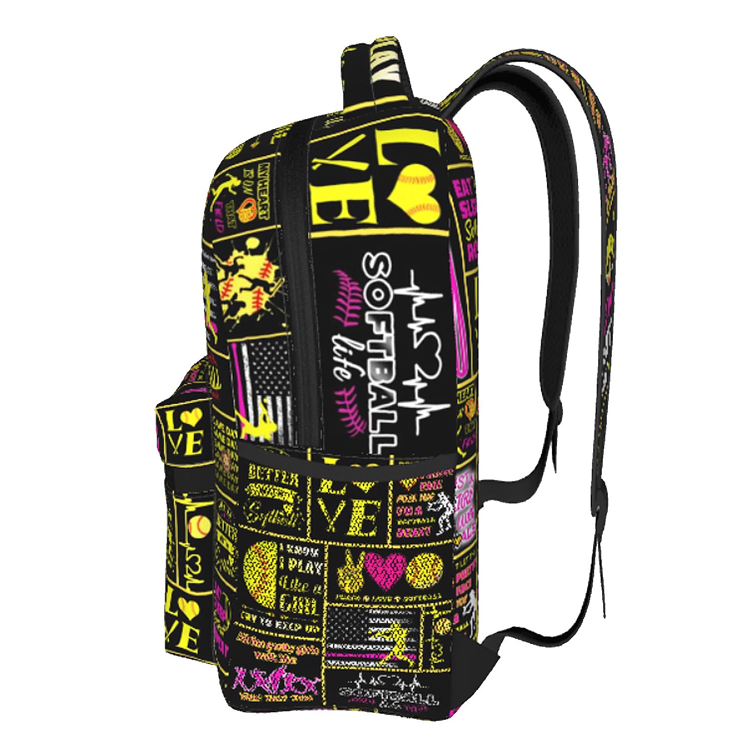 **Durable 16 Inch Softball Backpack for School, Travel & Sports – Lightweight Bookbag for Kids, Girls, Boys & Adults – Perfect for Practice, Games & Daily Use**