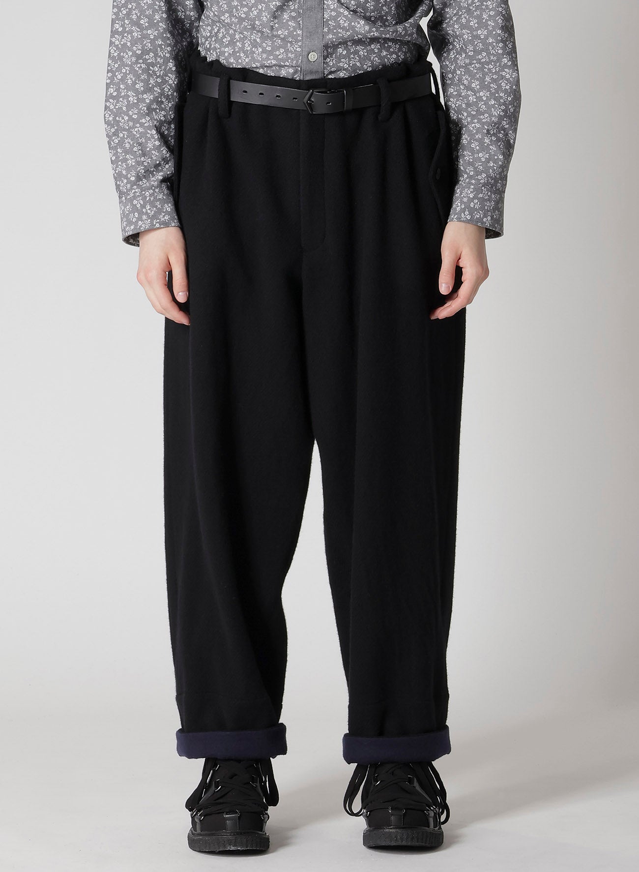 British Wool Hem Facing Pants for Men & Women - Classic Trousers with Comfortable Fit for Office, Travel & Casual Wear