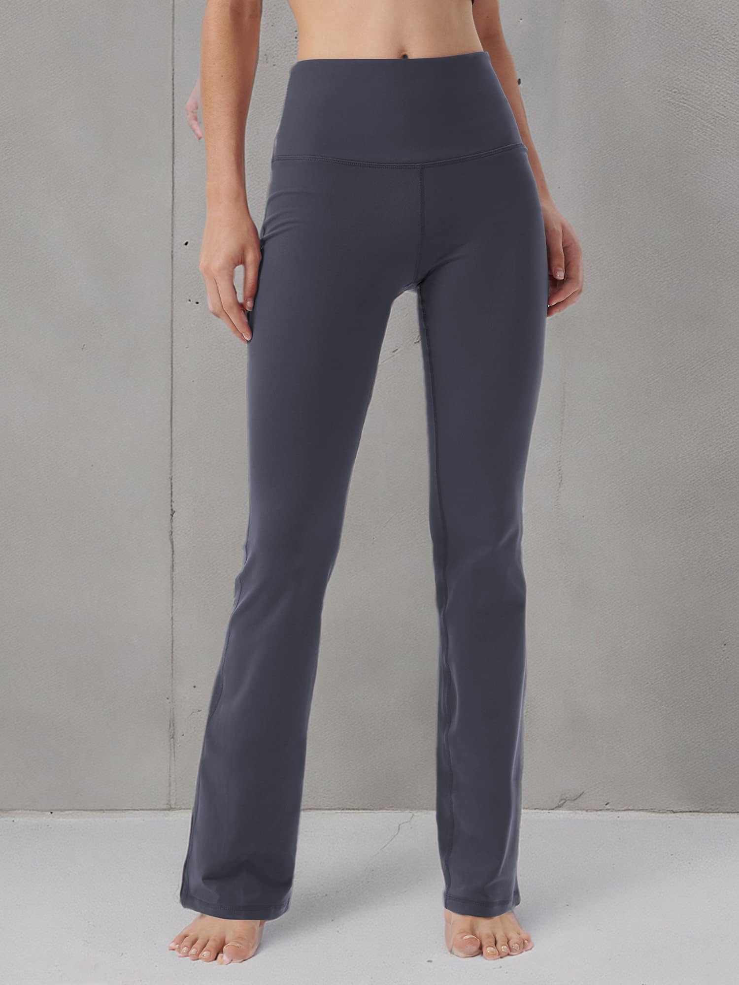 Bootcut Yoga Pants for Women with Hidden Pockets - High Waist Tummy Control Workout & Work Pants - Perfect for Yoga, Office & Casual Wear