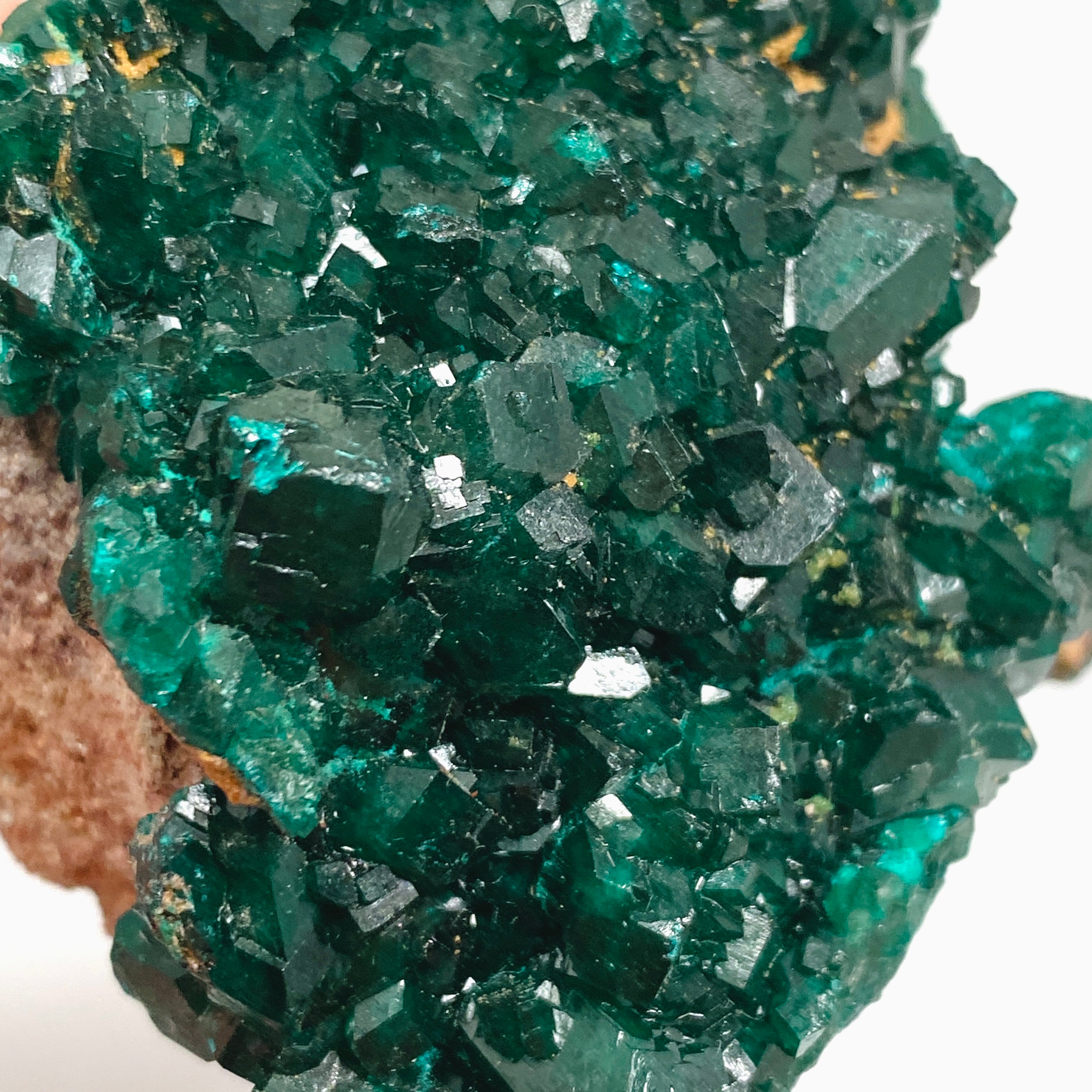 Natural Dioptase Crystal Specimen from Congo - Rare Mineral Collection (CR3744) | Healing Crystals, Meditation & Home Decor