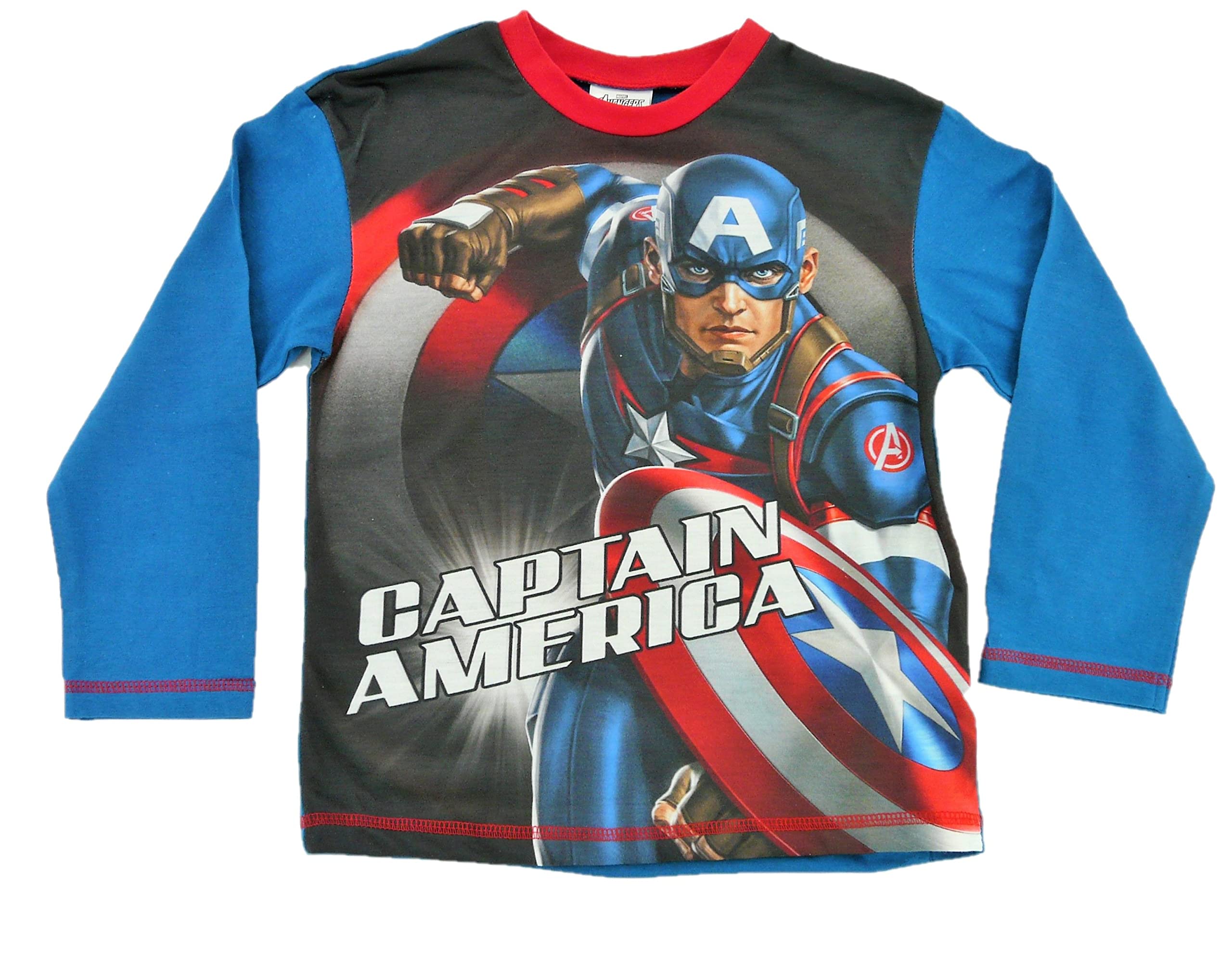 Marvel Avengers Captain America Boys Pajamas Set - Superhero Sleepwear for Kids - Perfect for Bedtime, Sleepovers & Cosplay
