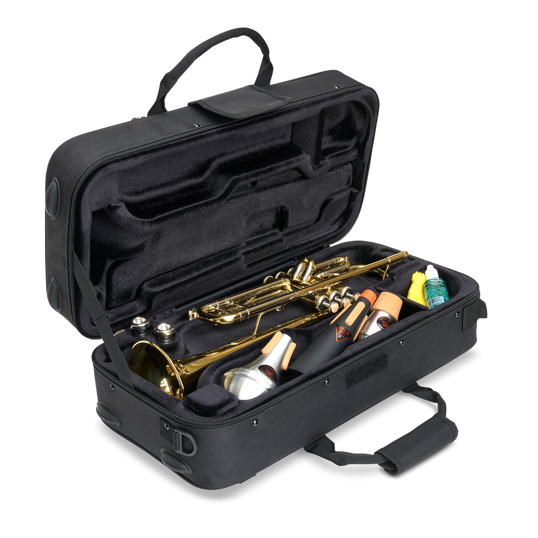 Protec Trumpet MAX Rectangular Case with Interior Mute Storage | Model MX301 | Durable Protection for Trumpet & Accessories | Perfect for Musicians, Band Practice & Travel