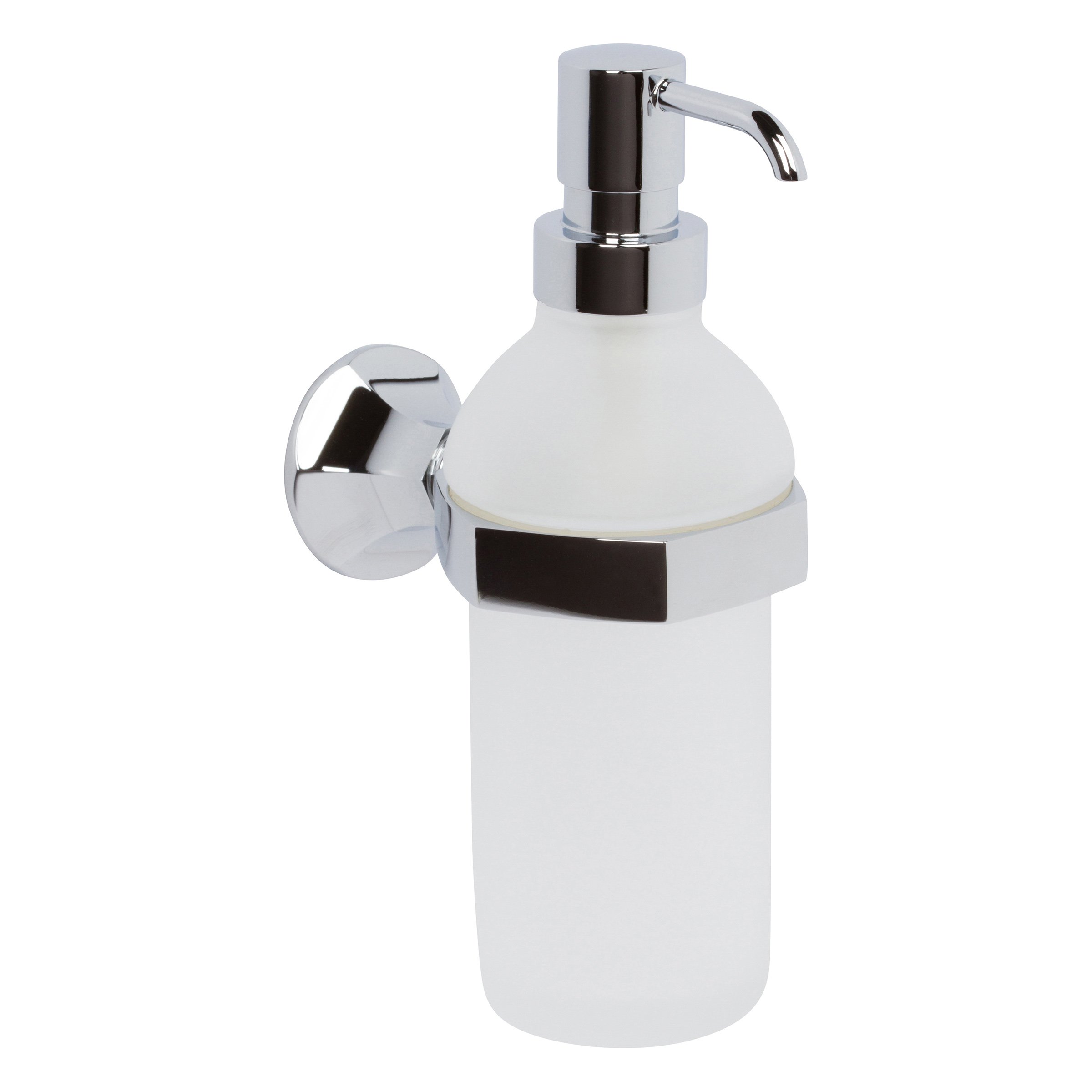 614-Piece Empire Style Soap and Lotion Dispenser Set - Polished Chrome Finish for Bathroom, Kitchen, and Spa Decor