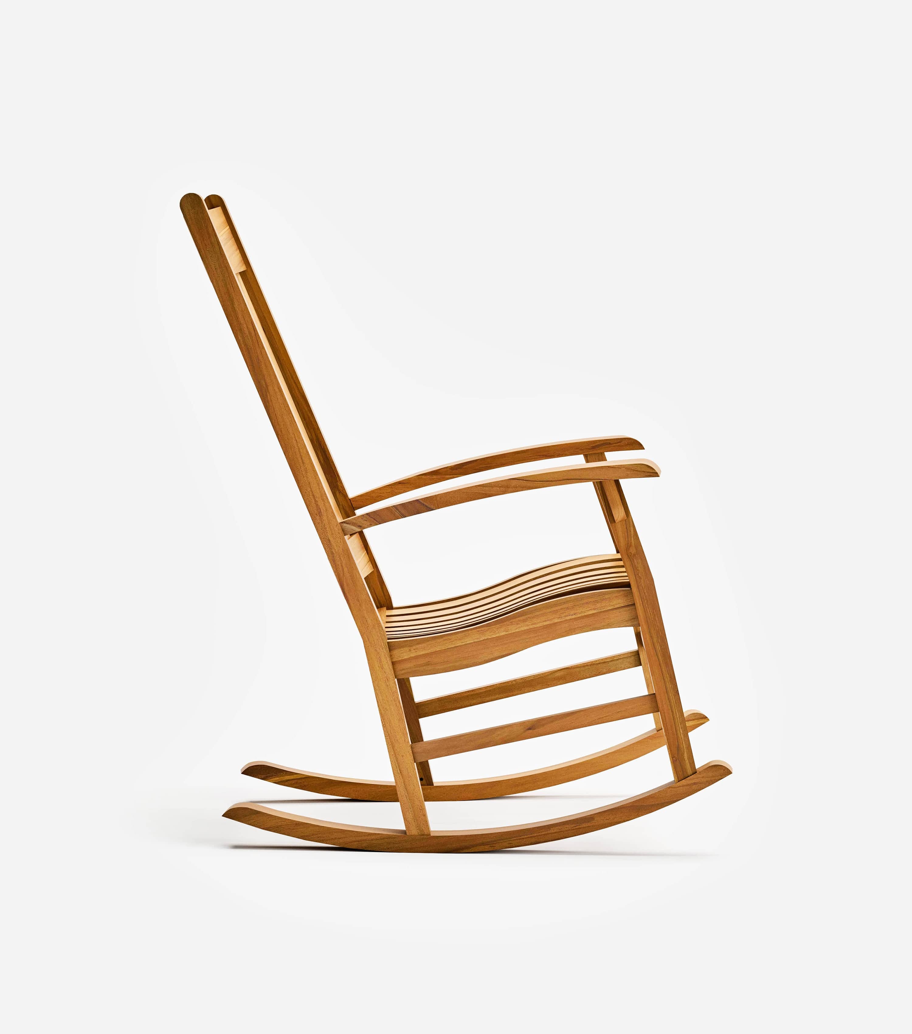Comfortable Zelaya Rocking Chair for Living Room & Nursery - Relaxing Wooden Rocker with Padded Seat - Perfect for Reading, Nursing & Lounging