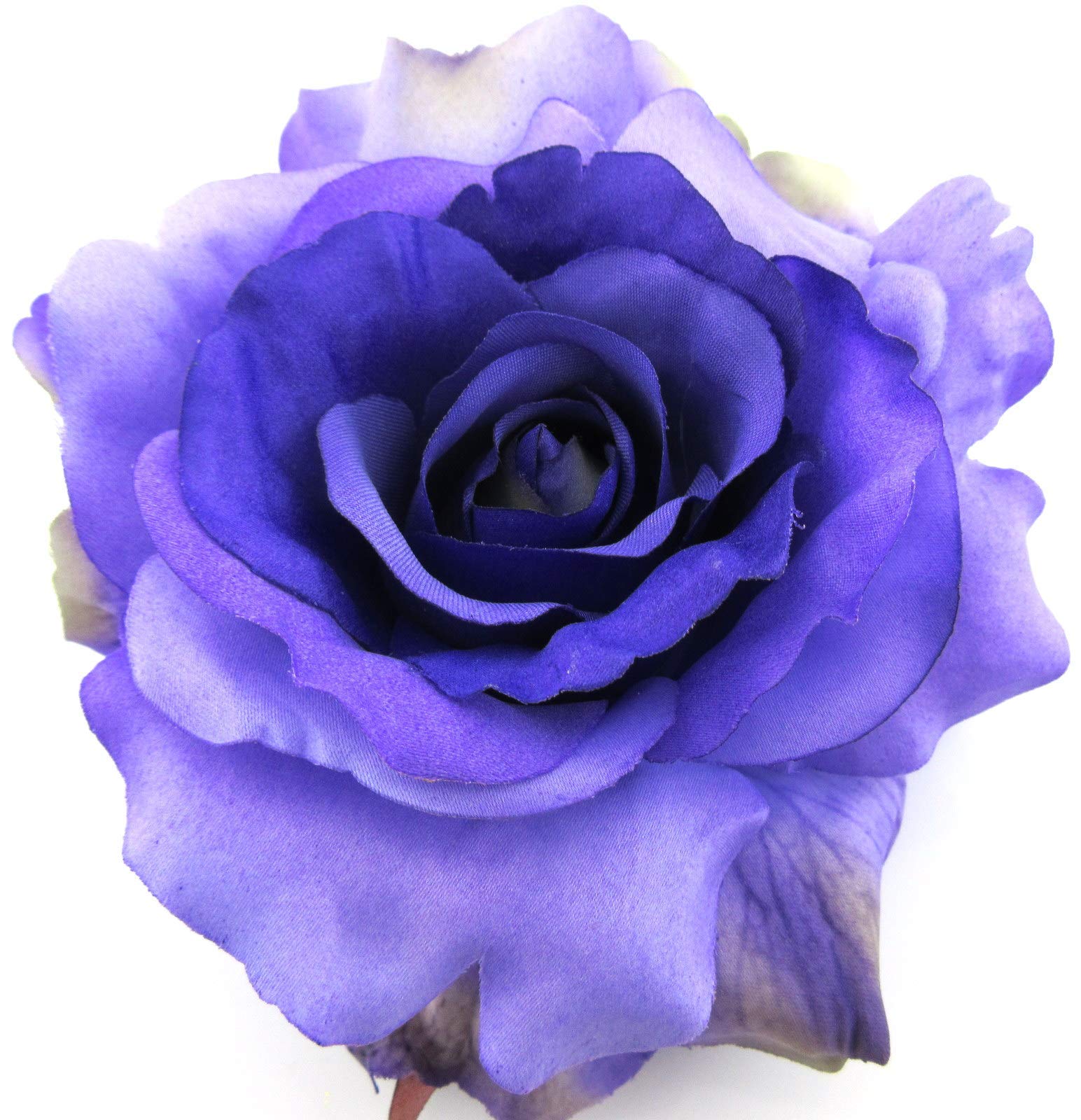 5 Inch Purple Violet Rose Silk Flower Hair Comb - Elegant Bridal Hair Accessory for Weddings, Prom & Special Occasions