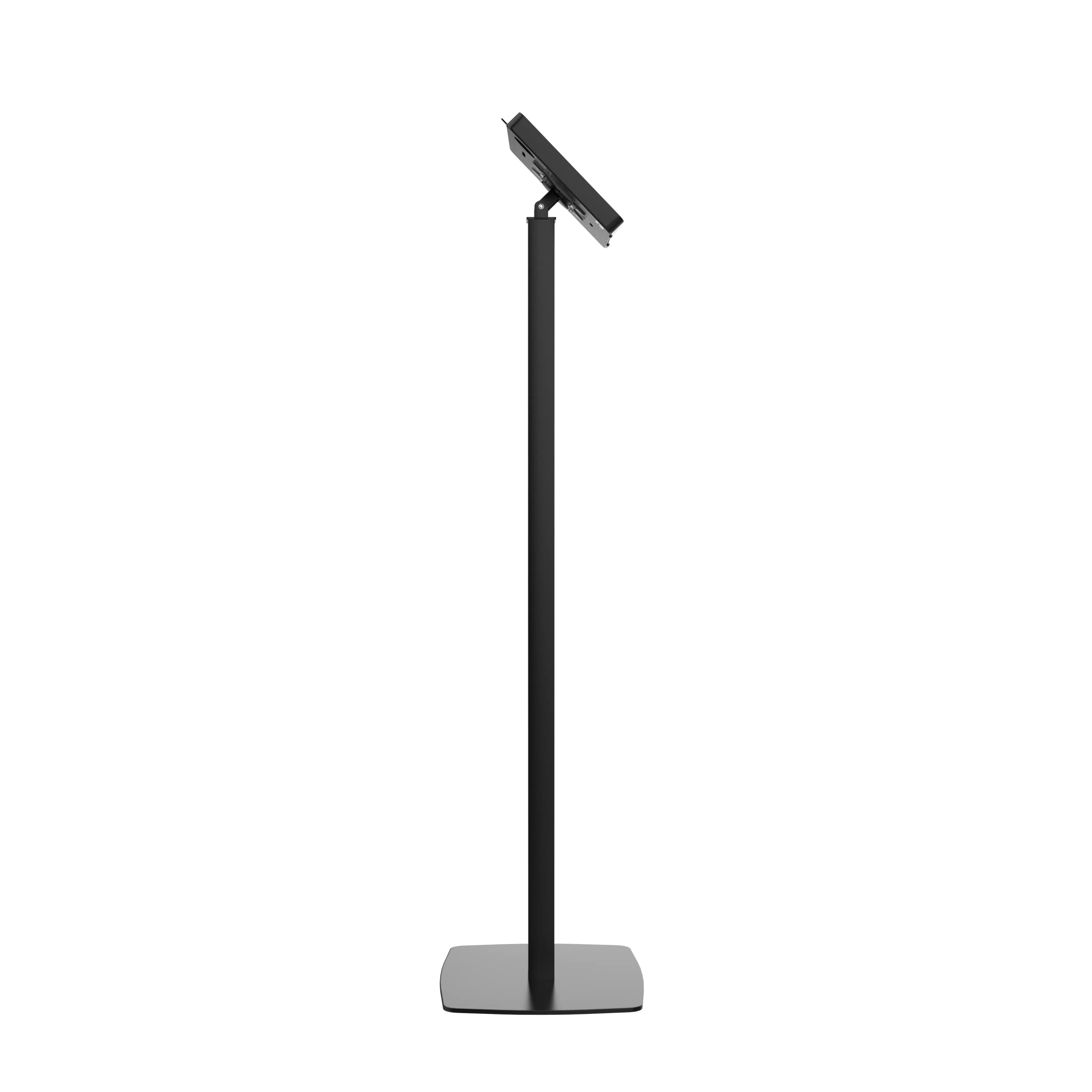 360° Adjustable Thin Floor Stand Kiosk for iPad Mini & Samsung Tab A - Tall Standing Tablet Holder with Charger Access & Lock - Perfect for Retail, Exhibitions & Interactive Displays