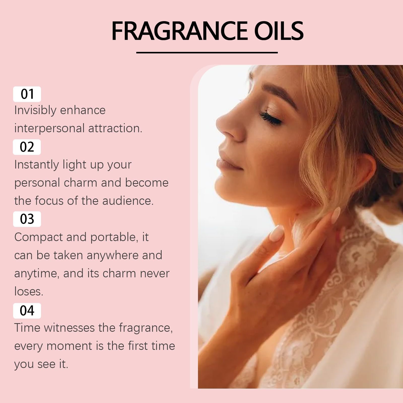 Floral Roll-On Perfume for Women - Long Lasting Fragrance, Odor Control, Compact & Portable - Perfect for Daily Use, Travel, and Intimate Gifts