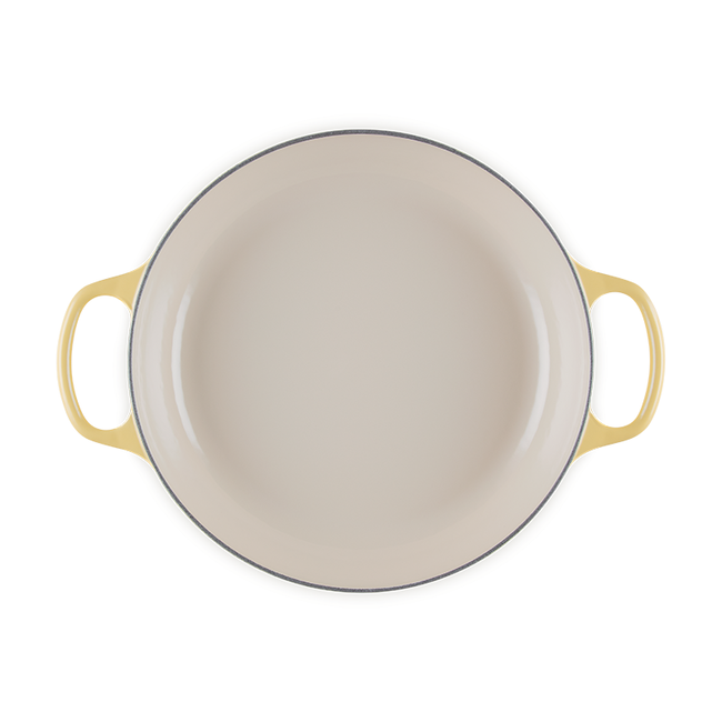 Le Creuset Camomille 3.5 Quart Enameled Cast Iron Braiser with Lid - Perfect for Slow Cooking, Roasting & Serving Dishes - Ideal for Stovetop, Oven & Tabletop Use