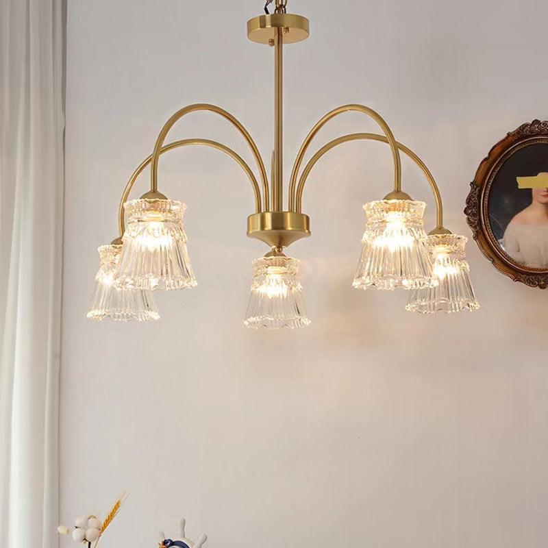 Elegant Ice Cream Crystal Chandeliers - Modern Dining Room Lighting Fixture for Home Decor | Perfect for Living Room, Bedroom & Wedding Venue