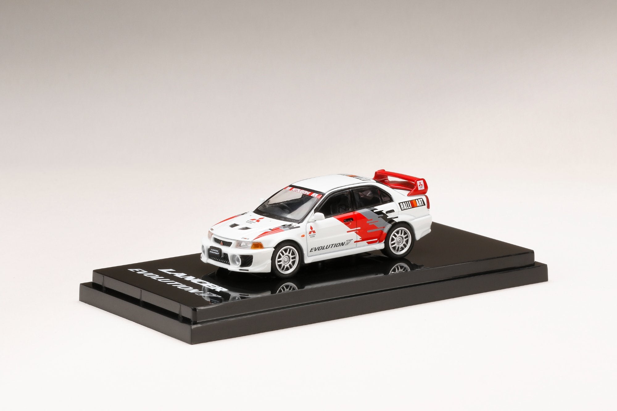1:64 Mitsubishi Lancer GSR Evolution 5 (CP9A) 1998 Gr. A Promotion Model - Hobby Japan Diecast Car - Collectible Scale Model for Racing Enthusiasts & Car Display