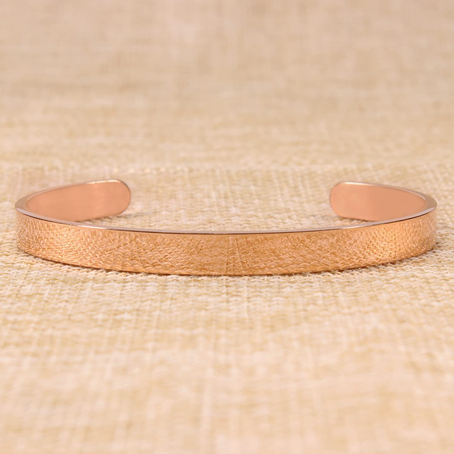 Rose Gold Inspirational Mantra Engraved Cuff Bracelet for Women - Valentine's Day Gift for Her, Birthday Present, Motivational Jewelry - Perfect for Daily Wear, Special Occasions & Self-Empowerment