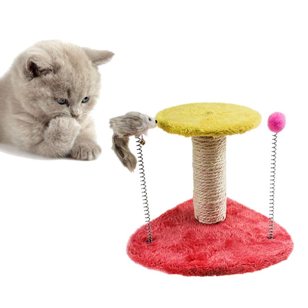 POPETPOP Cat Tree Tower - Multi-Level Cat Climbing Furniture with Scratching Post, Hanging Toys & Cozy Perch for Kittens & Adult Cats | Perfect for Play, Exercise, Relaxation & Sleep in Your Home
