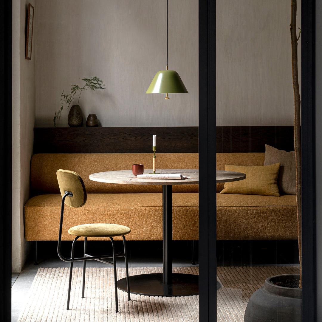 Elegant Harbour Column Round Dining Table - Perfect for Small Spaces, Breakfast Nooks & Cozy Kitchen Settings