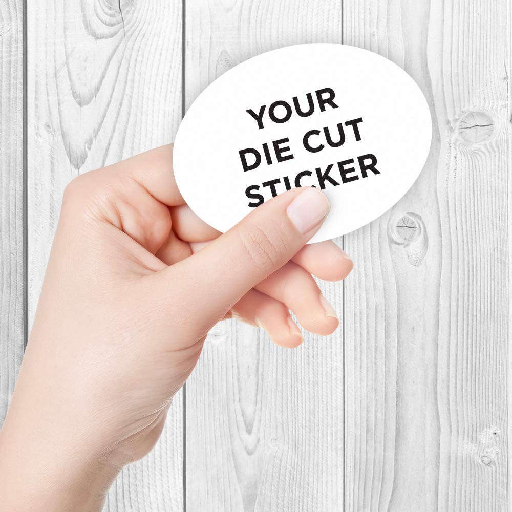 50 Custom Die-Cut Oval Stickers 4