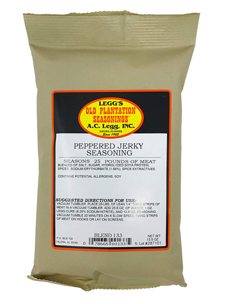 Legg's Peppered Jerky Seasoning - Premium Beef & Meat Dry Rub for Homemade Jerky, Snacks & BBQ - Perfect for Camping, Hiking & Outdoor Adventures