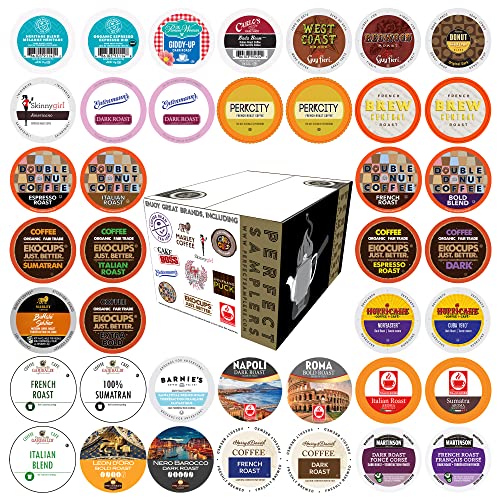 Dark Roast Coffee Pods Variety Pack - 40 Count Bold K-Cups for Keurig Brewers | Perfect for Office, Home & Gifts | Compatible with Keurig Single Serve Coffee Makers