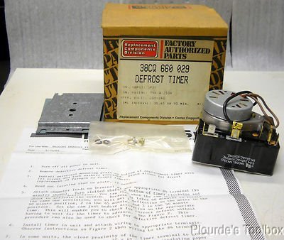 Carrier 38CQ 660 029 Defrost Timer 10A 250V - Replacement Part for Refrigerators & Freezers - Ideal for Home, Restaurant, and Commercial Use