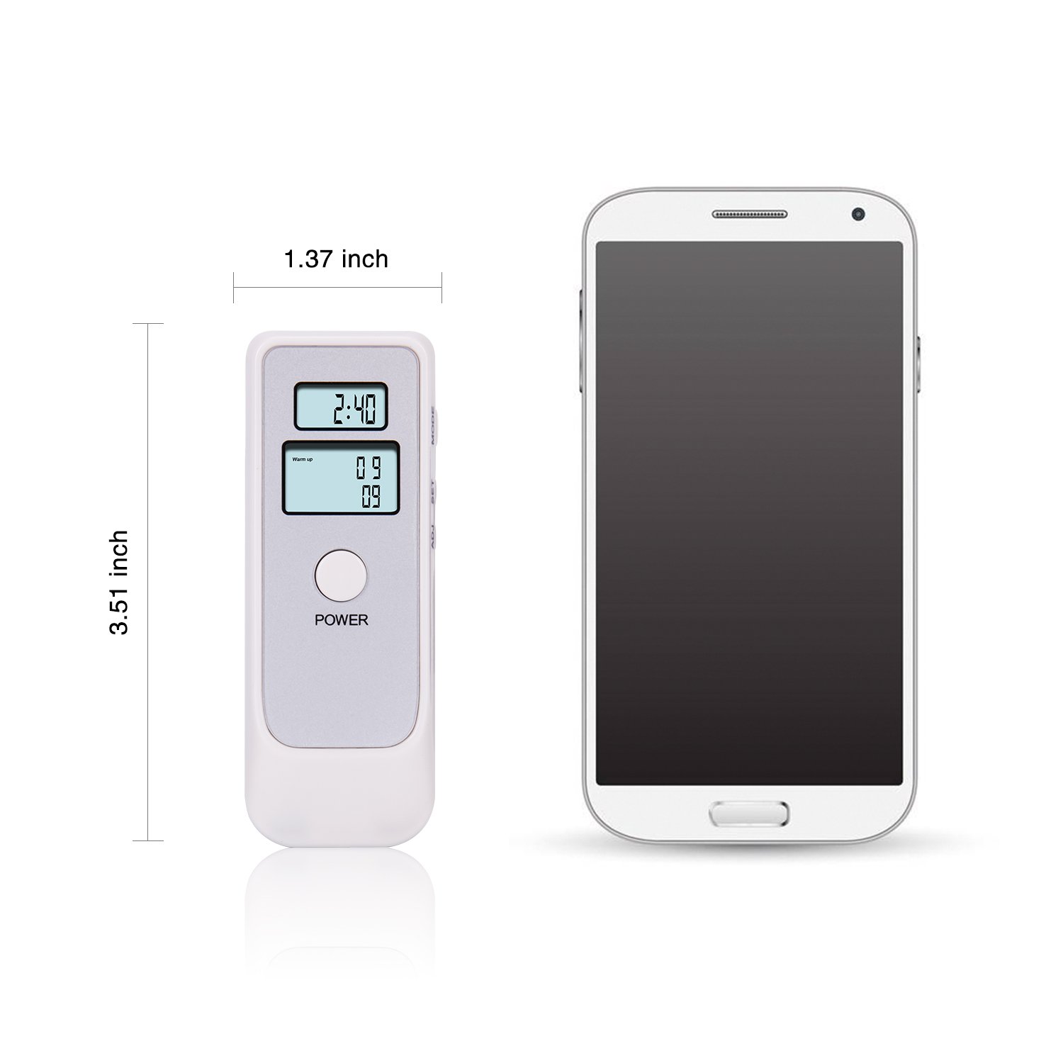 Professional Digital Breathalyzer - Portable Alcohol Tester with LCD Screen & High Accuracy - Perfect for Home, Office, and Personal Safety Use