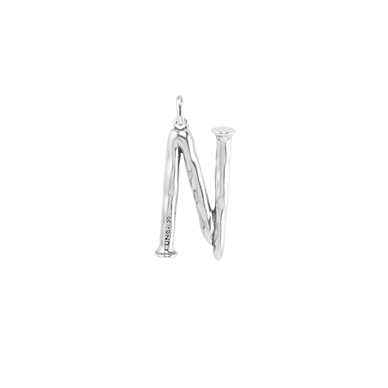 Uno de 50 Letter N Charm Necklace - Sterling Silver Pendant Jewelry for Women - Perfect Gift for Birthday, Anniversary & Special Occasions