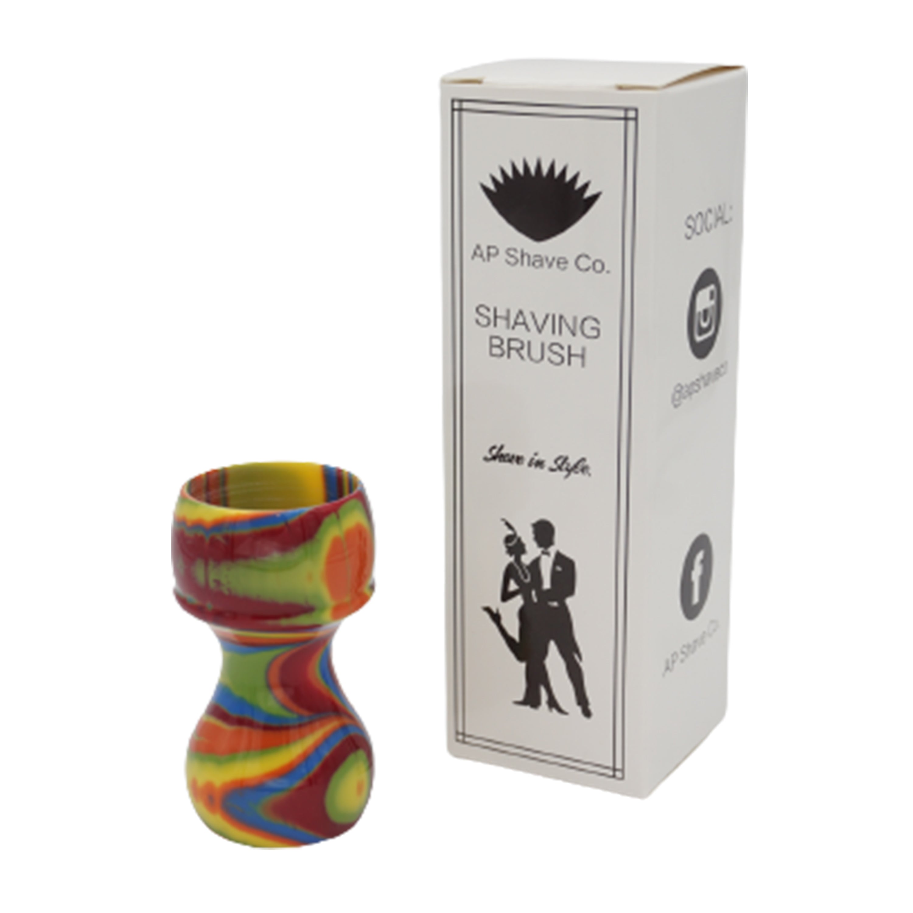 Premium Handcrafted Disco Shaving Brush Handle - Fits 28mm & 30mm Knots - Perfect for Wet Shaving & Grooming Gifts