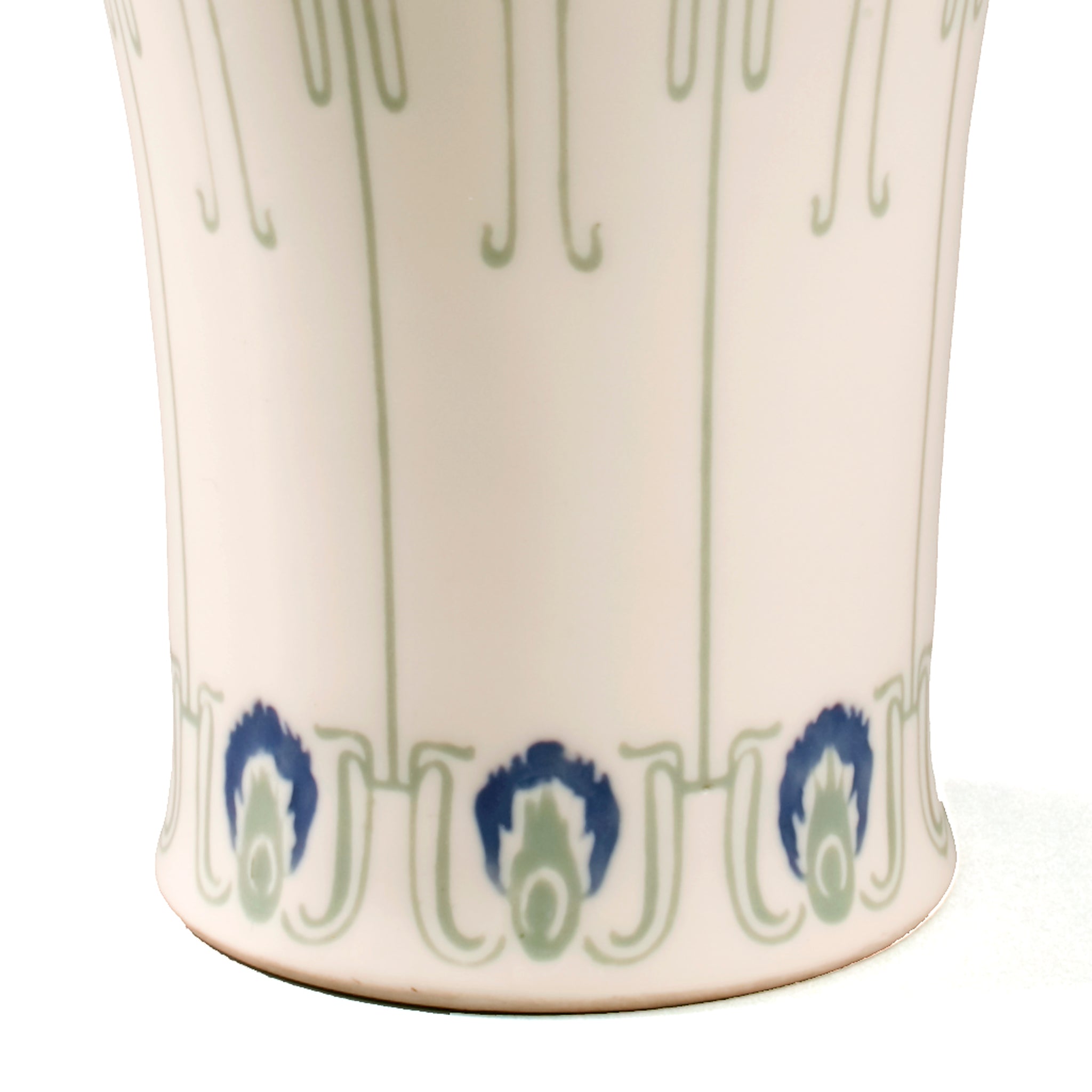 Georges de Feure Floral Ceramic Vase - Handmade French Art Nouveau Home Decor for Living Room, Dining Table & Wedding Centerpiece