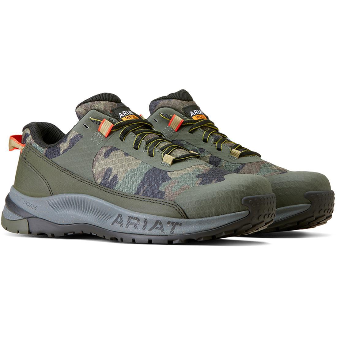 Outpace Shift Composite Toe Work Boots - Lightweight Safety Shoes for Men with Camouflage Design | Perfect for Construction, Warehouse & Outdoor Work