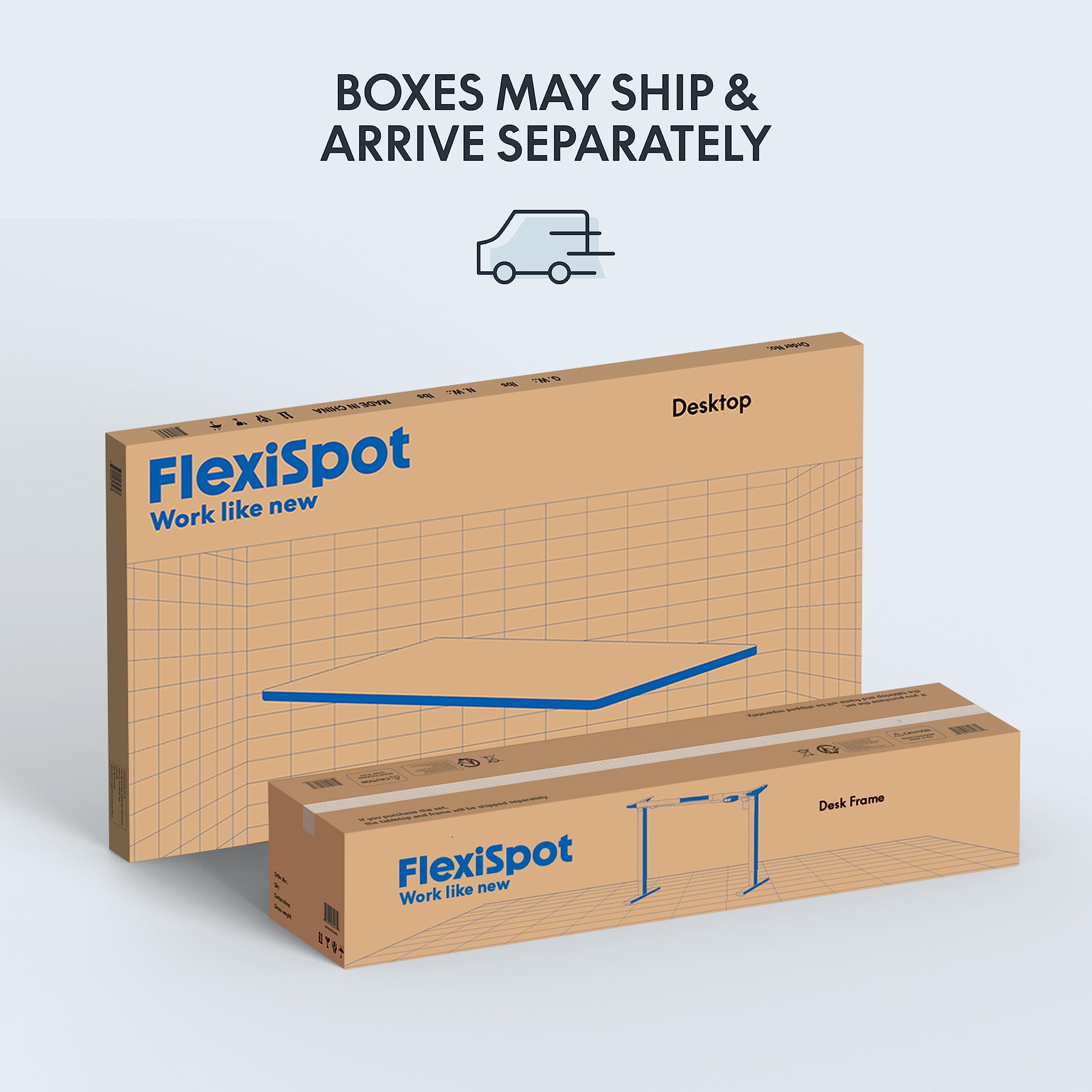 FLEXISPOT EN1 Electric Height Adjustable Standing Desk 55 x 28 Inches - Ergonomic Sit Stand Workstation with Seamless Desktop (Silver Frame & White Top) - Perfect for Home Office, Gaming Setup & Workspace Productivity