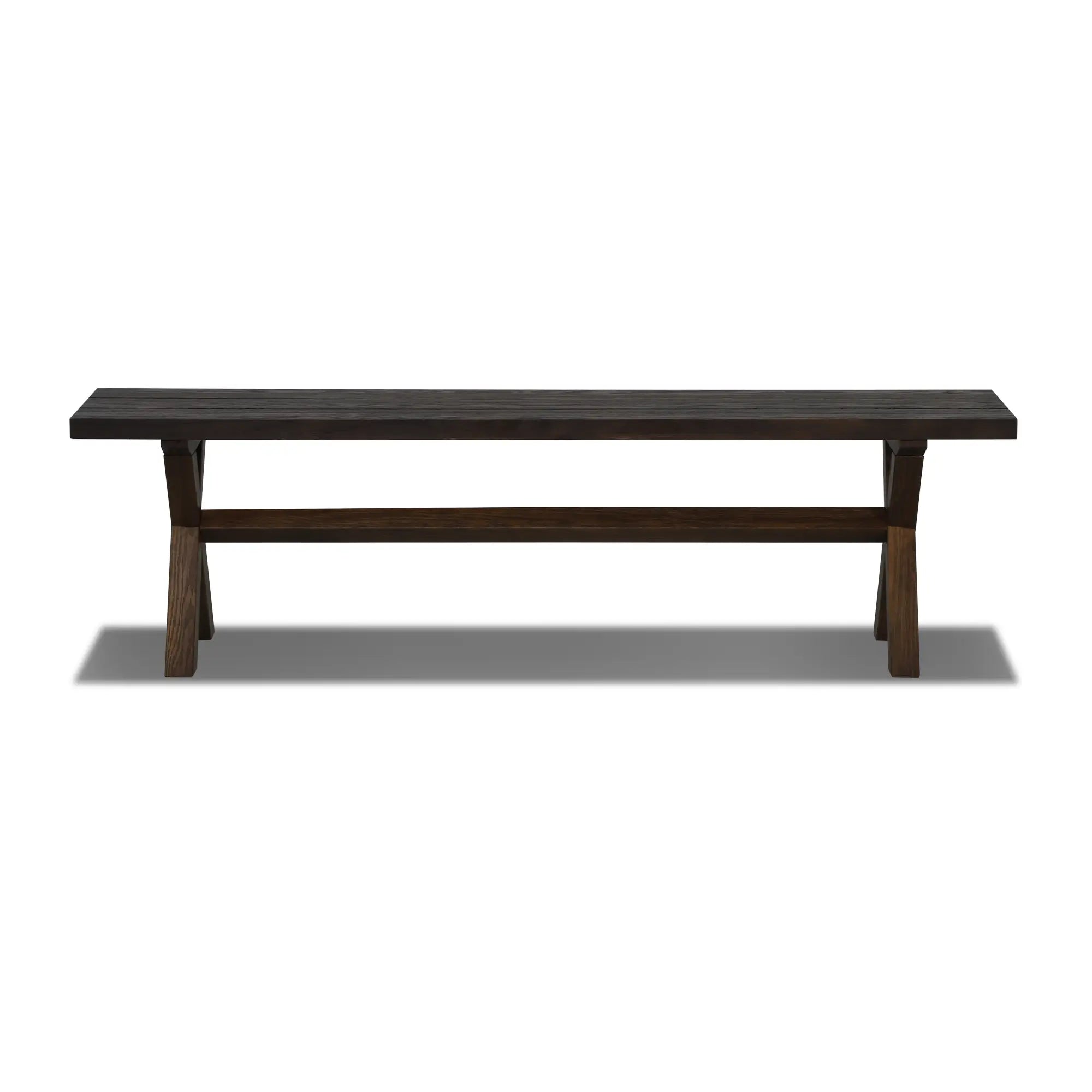 Solid Wood Bench - Cascais Style Handcrafted Wooden Bench for Patio, Garden, or Entryway - Durable & Weather-Resistant Outdoor Seating