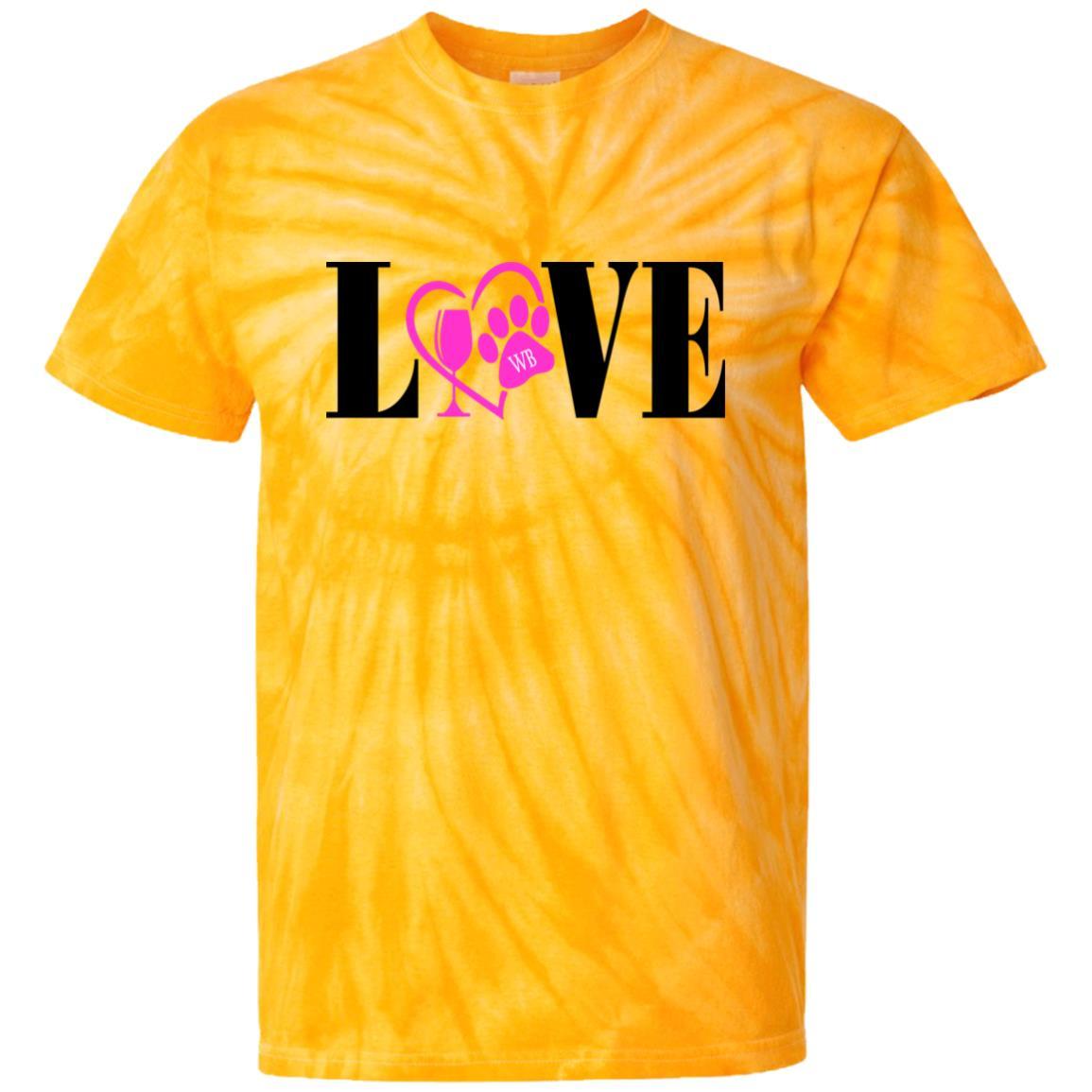 WineyBitches.co 100% Cotton Tie Dye T-Shirt for Women | Soft & Comfortable Hippie Style Graphic Tee | Perfect for Music Festivals, Beach Outings & Casual Wear