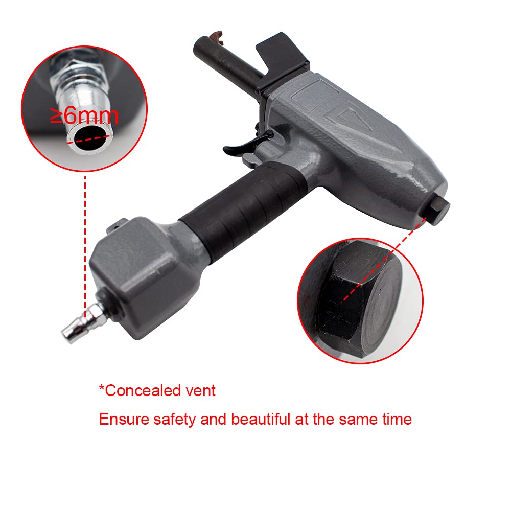 Pneumatic Nail Puller - Heavy Duty Air Nail Remover Tool for Wood Planks (1.7-3.5mm) with 0.45-0.75Mpa Pressure - Perfect for Woodworking, Demolition, and DIY Home Renovation Projects