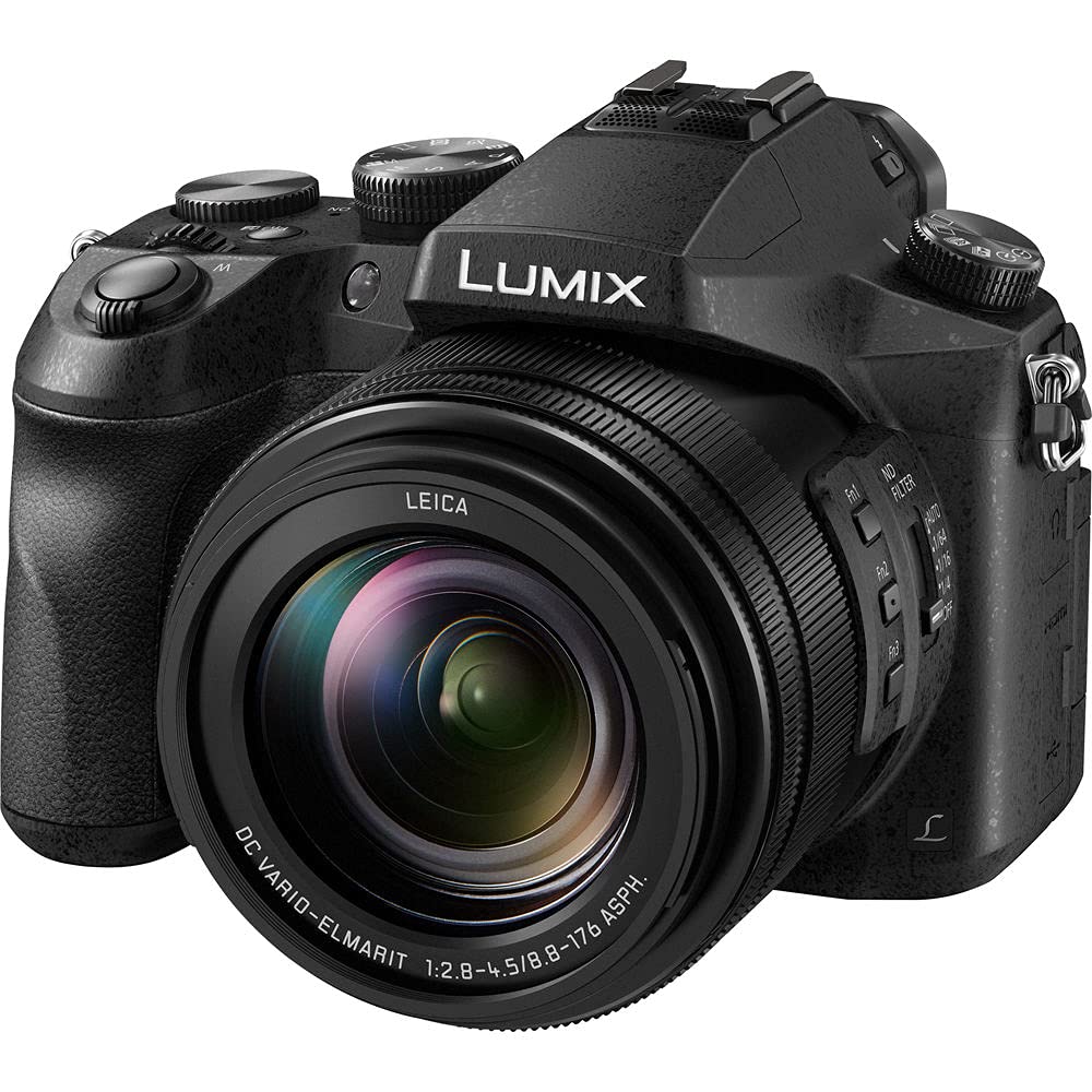 Panasonic Lumix DMC-FZ2500 4K Digital Camera Bundle with 256GB SD Card, Extra Battery, Flash, Tripod & Accessories Kit - Perfect for Travel Photography, Vlogging & Professional Shooting