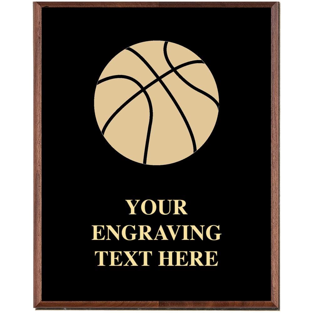 Custom Engraved Basketball Trophy Plaque Award - Personalized Team Gift for Players & Coaches | Perfect for Championships, Tournaments & Sports Awards Ceremonies