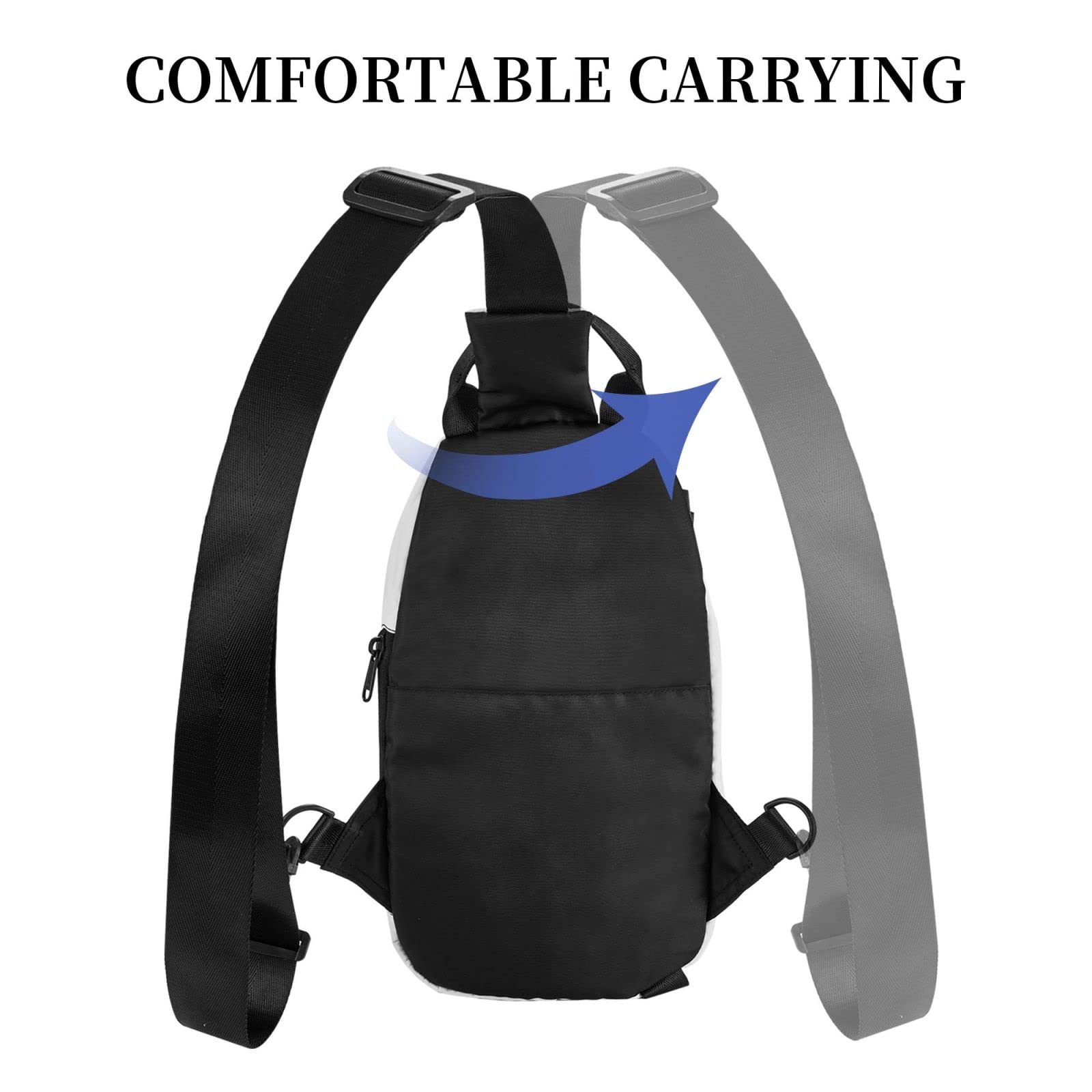 Viking Goddess Wiccan Pagan Sling Backpack - Adjustable Rope Crossbody Shoulder Bag for Men & Women - Perfect for Travel, Hiking & Outdoor Adventures
