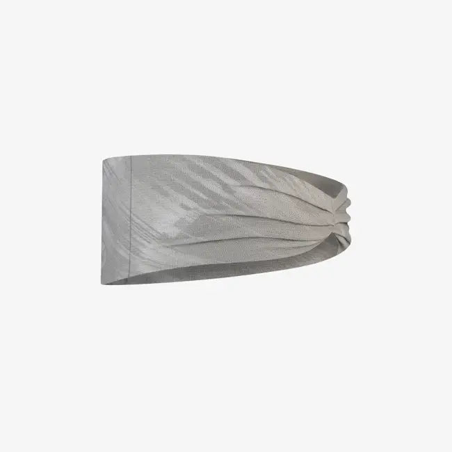 BUFF Coolnet UV+ Ellipse Headband - Moisture Wicking, Sun Protection Headwear for Running, Cycling & Outdoor Sports (Light Grey)