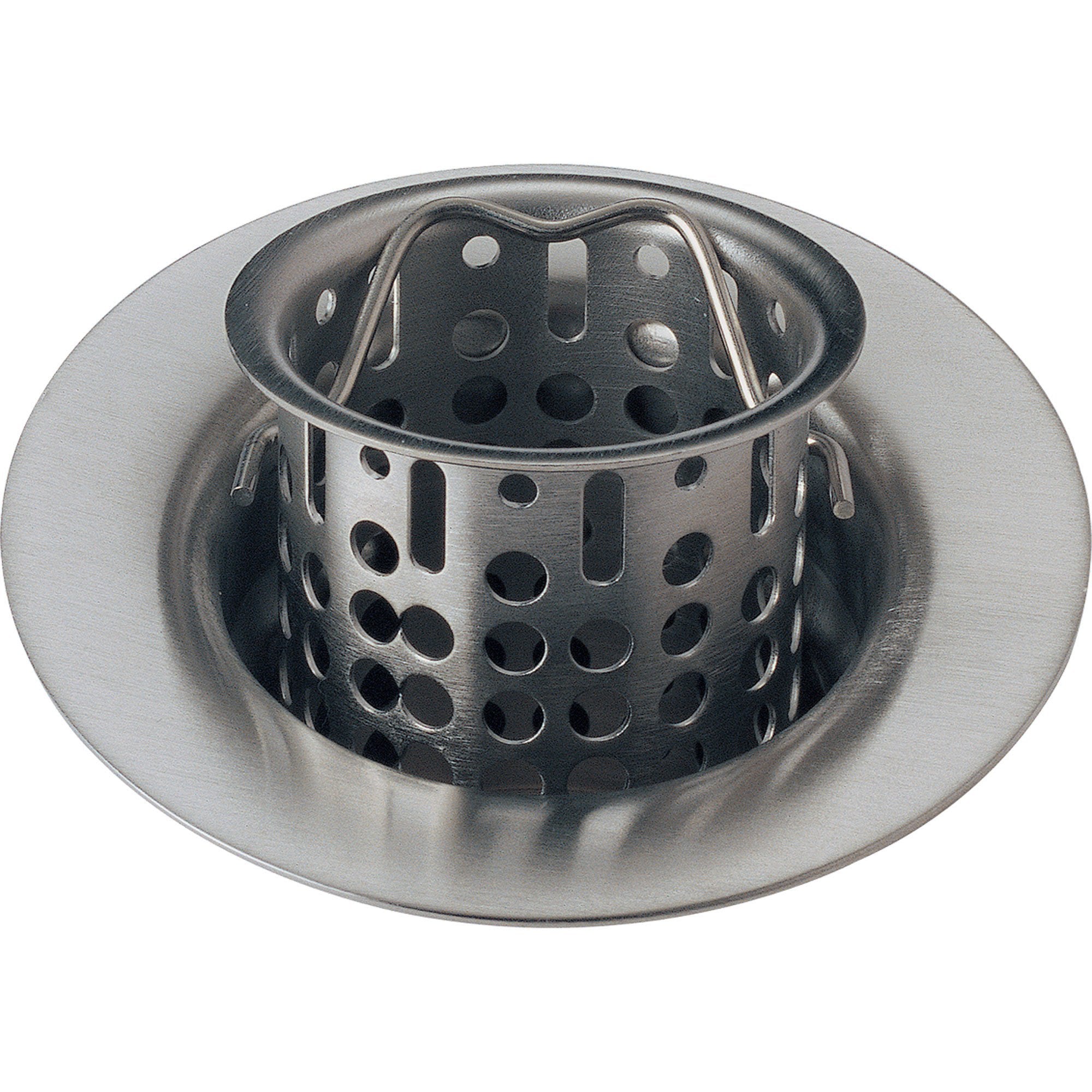 Delta 2-7/8 Inch Stainless Steel Bar Sink Basket Strainer with Flange - 536641 - Perfect for Commercial Bars, Home Wet Bars & Kitchen Prep Sinks