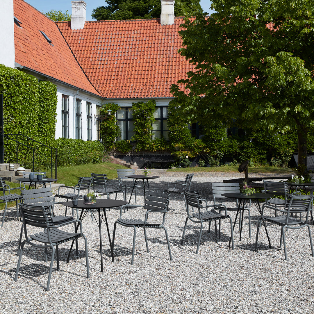 Outdoor Cafe Table - Weather-Resistant Round Bistro Table for Patio, Garden, and Restaurant Use - Perfect for Dining, Relaxing, and Entertaining Outdoors