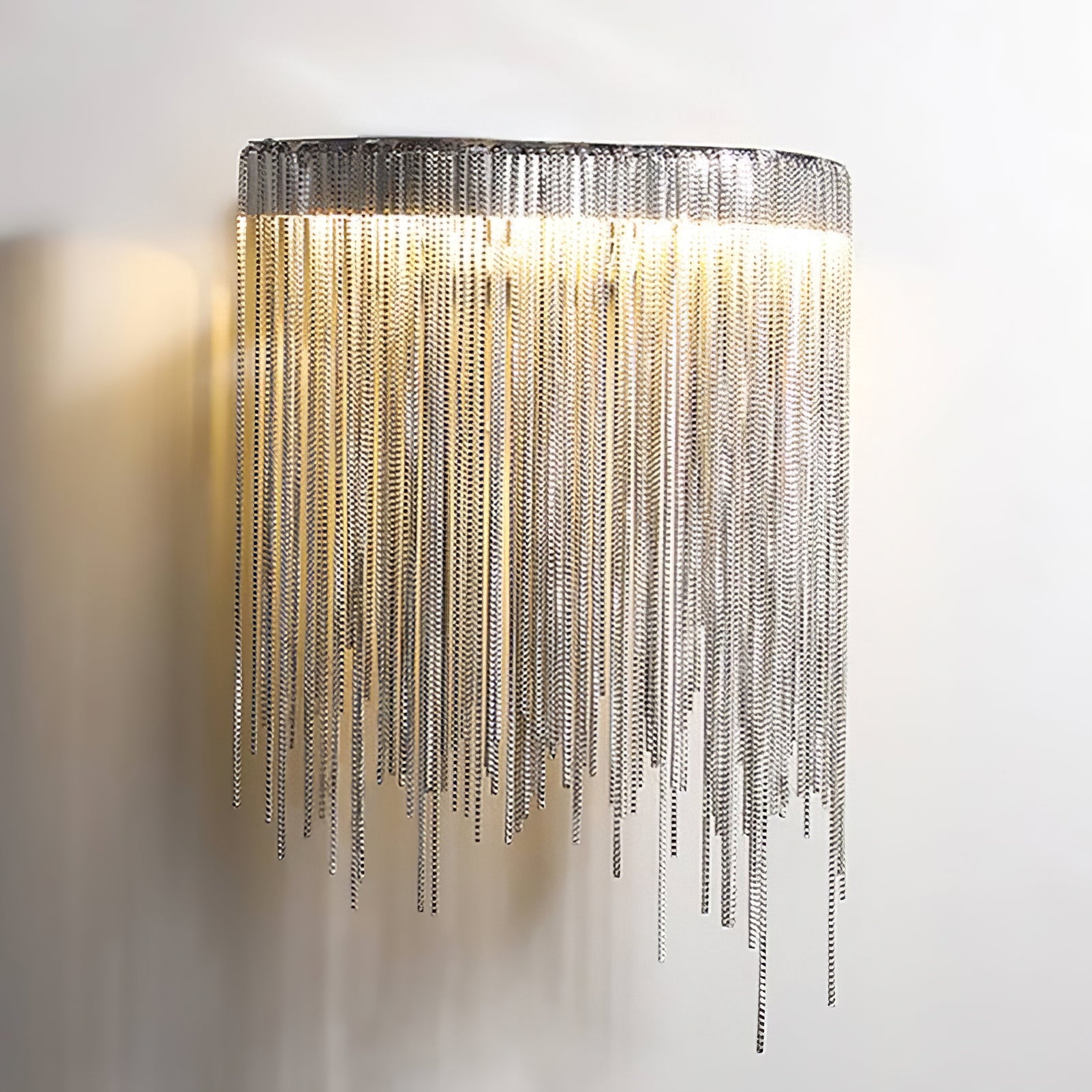 Tassel Chain Wall Lamp - Boho Chic Hanging Light Fixture for Bedroom, Living Room & Dorm Decor