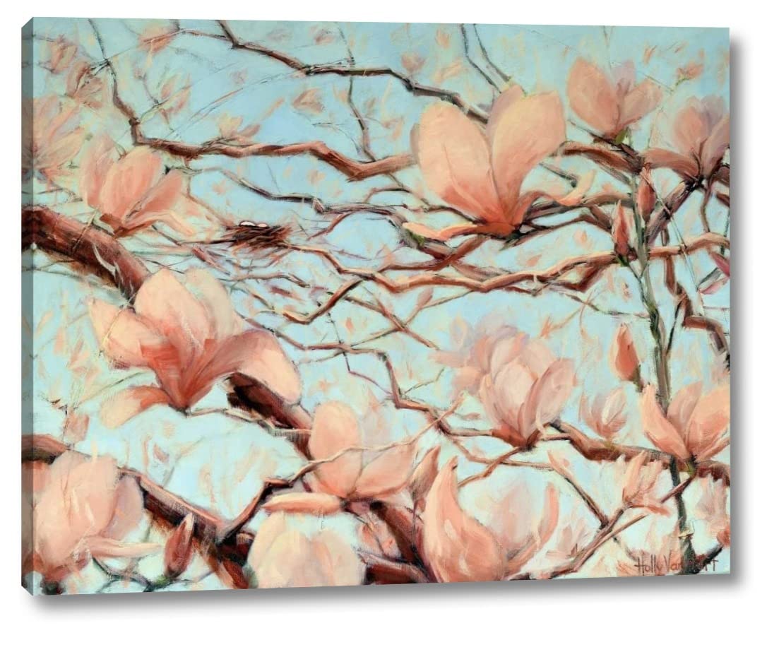 Outside My Window by Holly Van Hart - 19x24 Inch Canvas Art Print - Gallery Wrapped Wall Decor - Ready to Hang - Perfect for Living Room, Bedroom & Office Decor